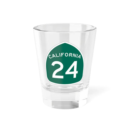 California 24 (California) (Road Sign) Shot Glass 1.5oz 1.5oz - Go Mug Yourself