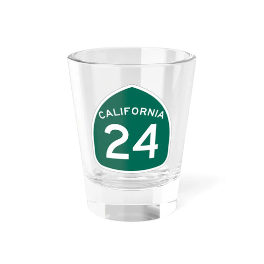 California 24 (California) (Road Sign) Shot Glass 1.5oz 1.5oz - Go Mug Yourself