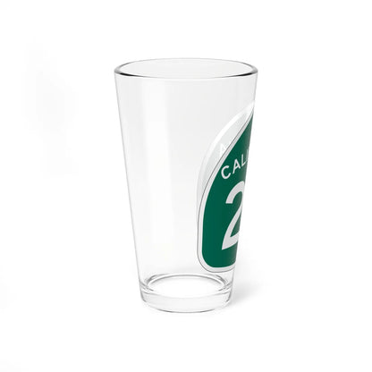 California 25 (California) (Road Sign) Pint Glass 16oz - Go Mug Yourself