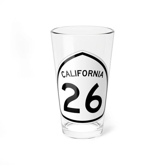 California 26 1957 (California) (Road Sign) Pint Glass 16oz 16oz - Go Mug Yourself