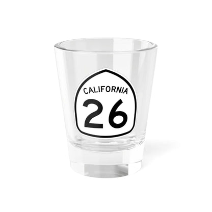California 26 1957 (California) (Road Sign) Shot Glass 1.5oz 1.5oz - Go Mug Yourself