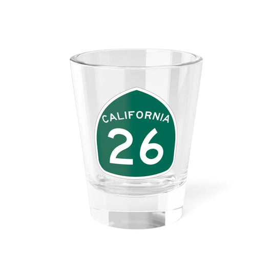 California 26 (California) (Road Sign) Shot Glass 1.5oz 1.5oz - Go Mug Yourself