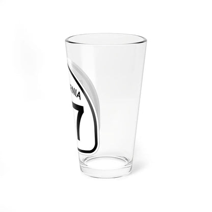 California 27 1957 (California) (Road Sign) Pint Glass 16oz - Go Mug Yourself