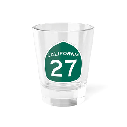 California 27 (California) (Road Sign) Shot Glass 1.5oz 1.5oz - Go Mug Yourself