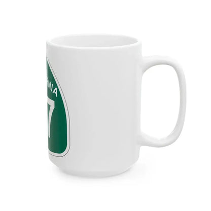California 27 (California) (Road Sign) White Coffee Mug - Go Mug Yourself