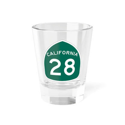 California 28 (California) (Road Sign) Shot Glass 1.5oz 1.5oz - Go Mug Yourself