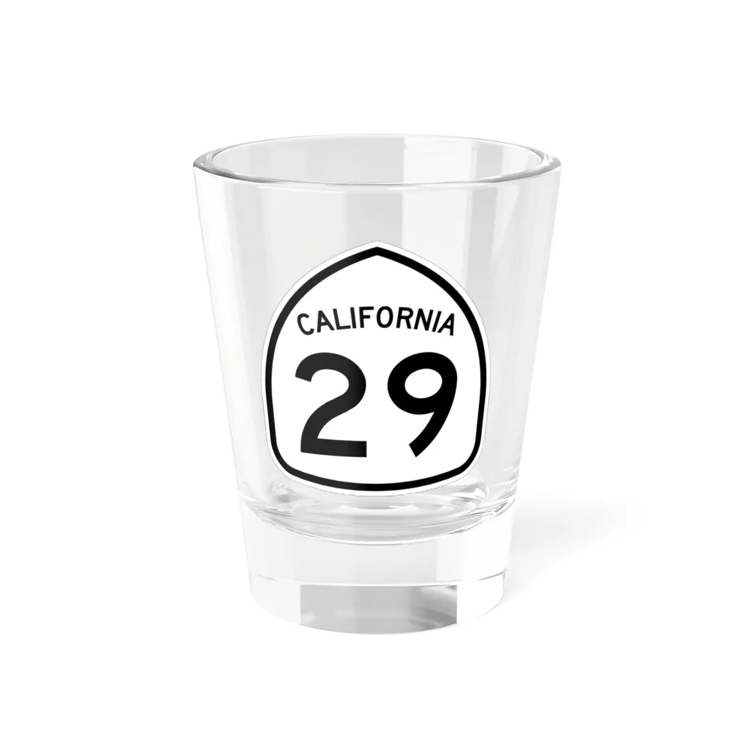 California 29 1957 (California) (Road Sign) Shot Glass 1.5oz 1.5oz - Go Mug Yourself