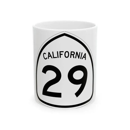 California 29 1957 (California) (Road Sign) White Coffee Mug 11oz - Go Mug Yourself