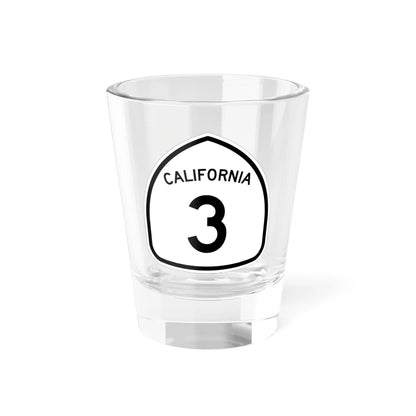 California 3 1957 (California) (Road Sign) Shot Glass 1.5oz 1.5oz - Go Mug Yourself