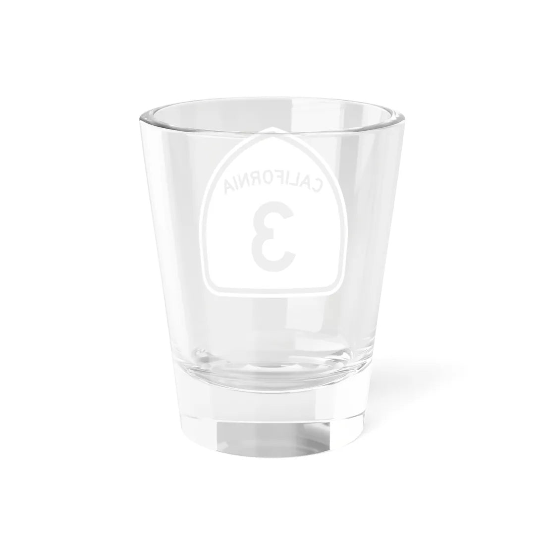 California 3 1957 (California) (Road Sign) Shot Glass 1.5oz - Go Mug Yourself