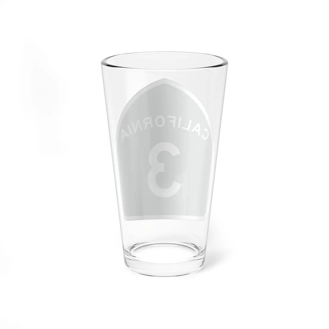 California 3 (California) (Road Sign) Pint Glass 16oz - Go Mug Yourself