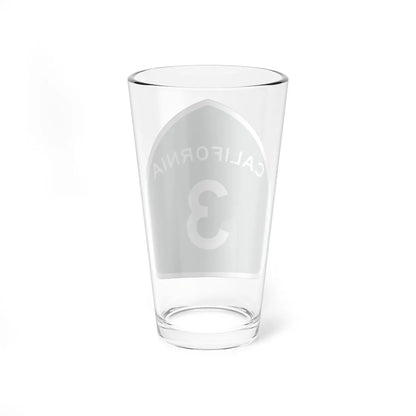 California 3 (California) (Road Sign) Pint Glass 16oz - Go Mug Yourself