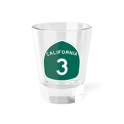 California 3 (California) (Road Sign) Shot Glass 1.5oz 1.5oz - Go Mug Yourself