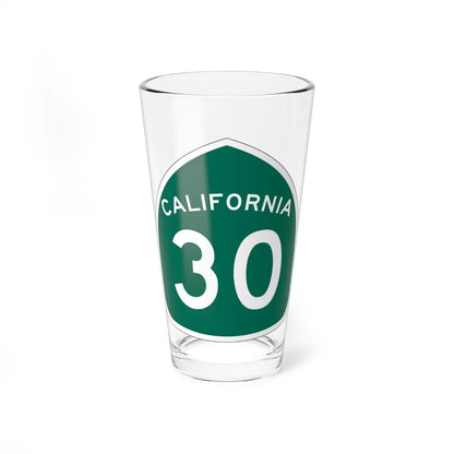 California 30 (California) (Road Sign) Pint Glass 16oz 16oz - Go Mug Yourself