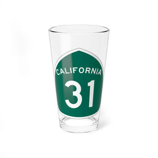 California 31 (California) (Road Sign) Pint Glass 16oz 16oz - Go Mug Yourself