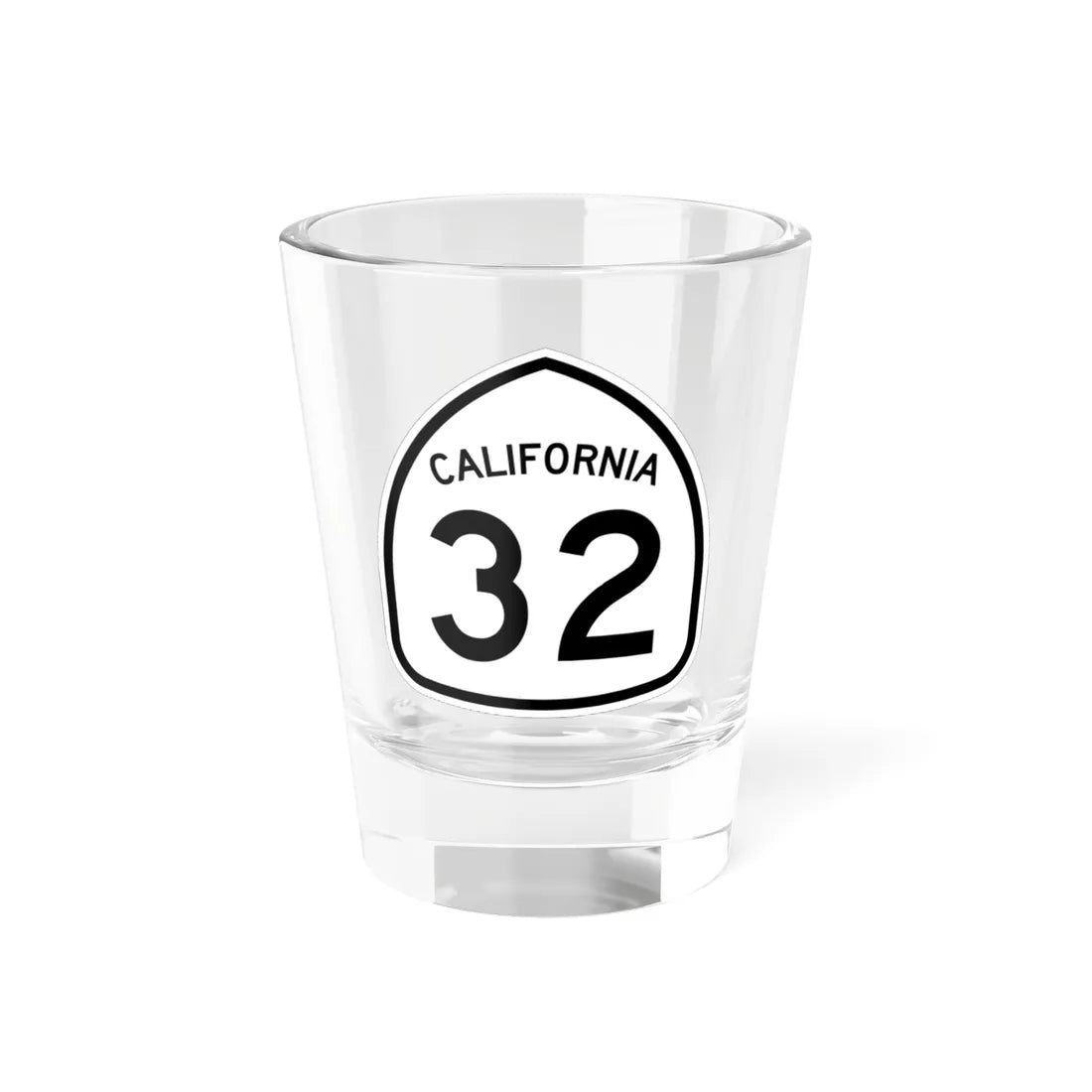 California 32 1957 (California) (Road Sign) Shot Glass 1.5oz 1.5oz - Go Mug Yourself