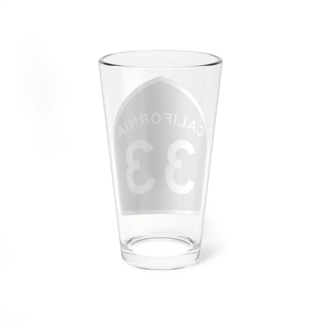 California 33 (California) (Road Sign) Pint Glass 16oz - Go Mug Yourself