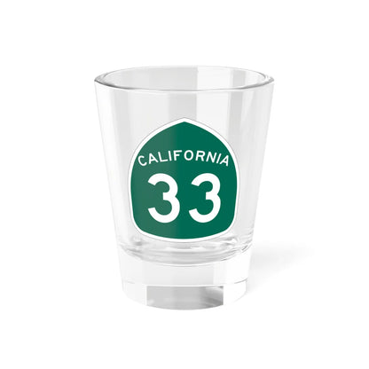 California 33 (California) (Road Sign) Shot Glass 1.5oz 1.5oz - Go Mug Yourself