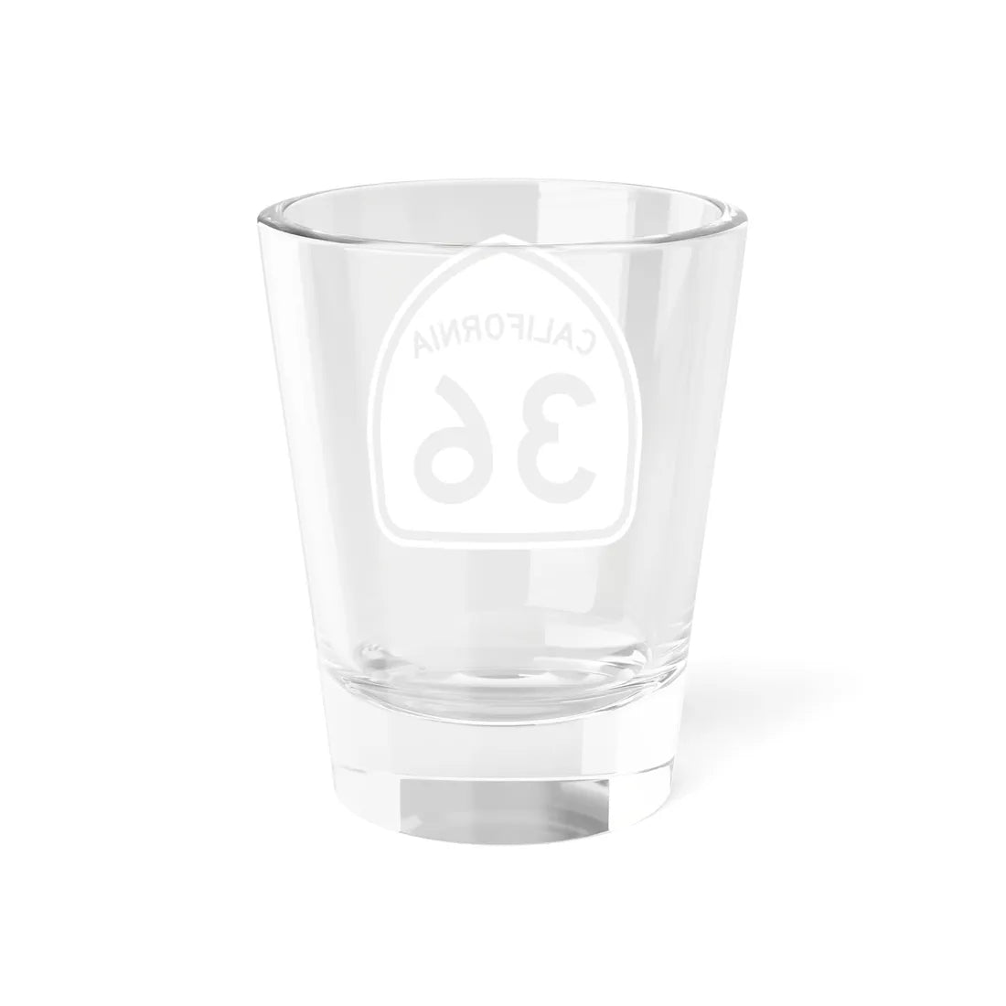 California 36 1957 (California) (Road Sign) Shot Glass 1.5oz - Go Mug Yourself