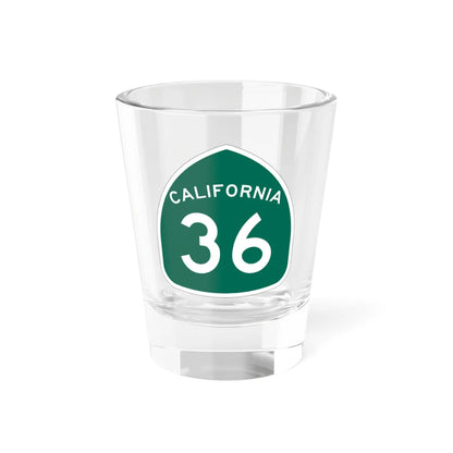 California 36 (California) (Road Sign) Shot Glass 1.5oz 1.5oz - Go Mug Yourself