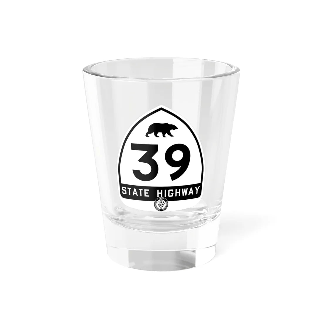 California 39 1948 (California) (Road Sign) Shot Glass 1.5oz 1.5oz - Go Mug Yourself