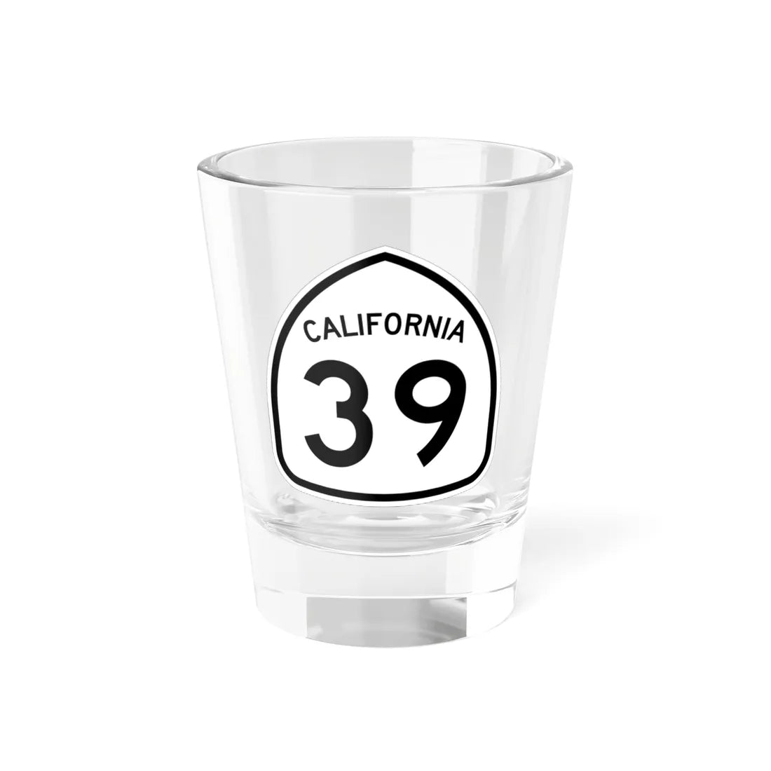 California 39 1957 (California) (Road Sign) Shot Glass 1.5oz 1.5oz - Go Mug Yourself