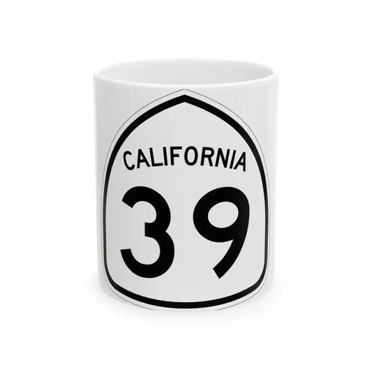 California 39 1957 (California) (Road Sign) White Coffee Mug 11oz - Go Mug Yourself
