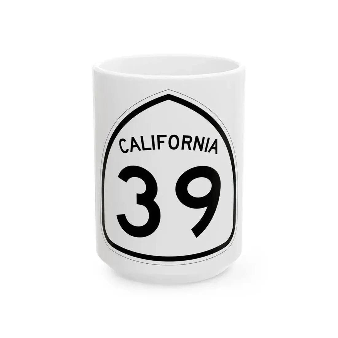 California 39 1957 (California) (Road Sign) White Coffee Mug 15oz - Go Mug Yourself