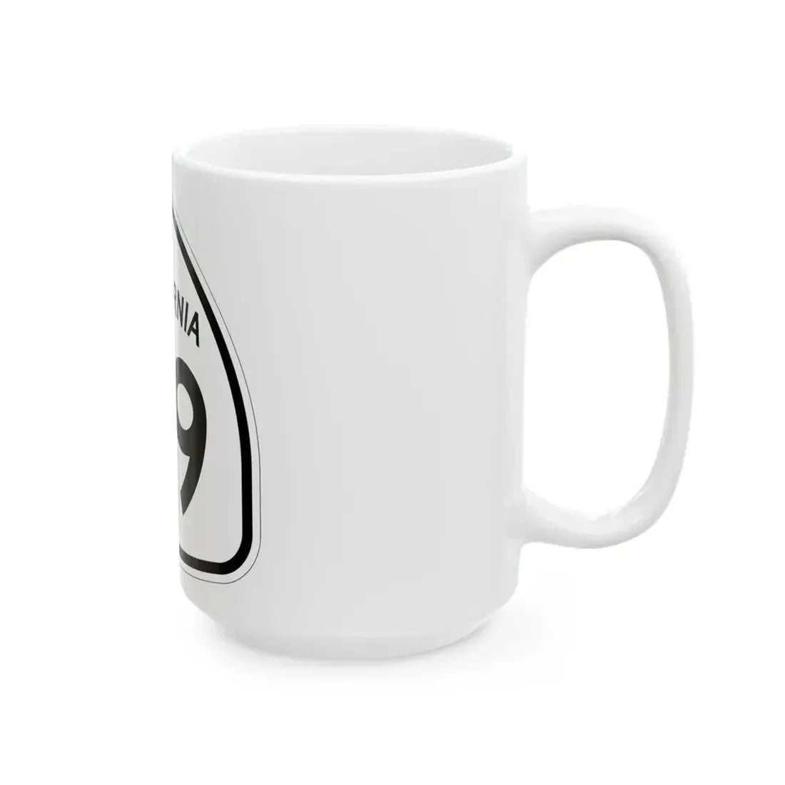 California 39 1957 (California) (Road Sign) White Coffee Mug - Go Mug Yourself