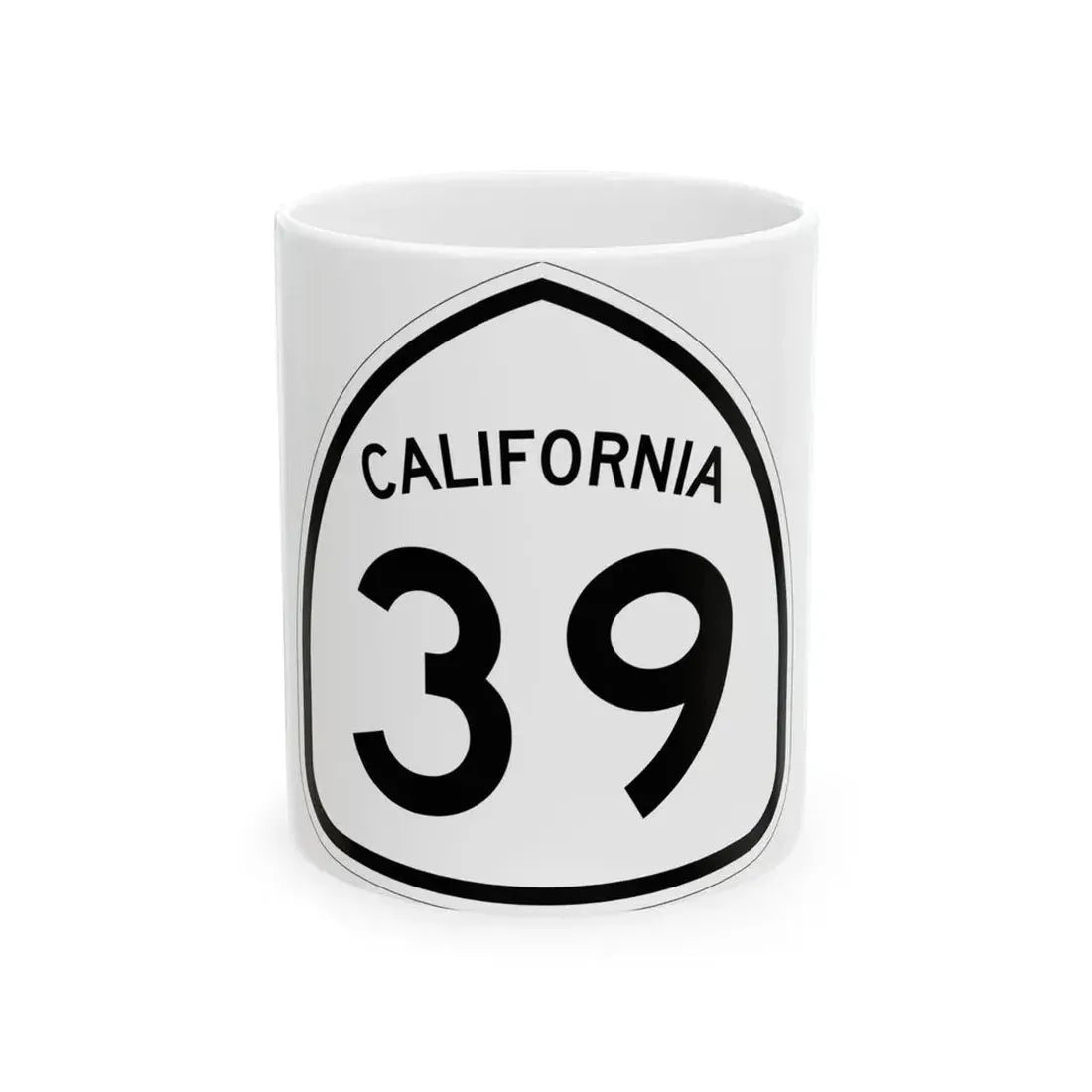 California 39 1957 (California) (Road Sign) White Coffee Mug - Go Mug Yourself