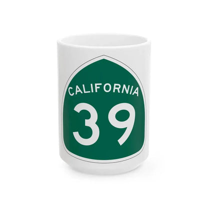 California 39 (California) (Road Sign) White Coffee Mug - Go Mug Yourself