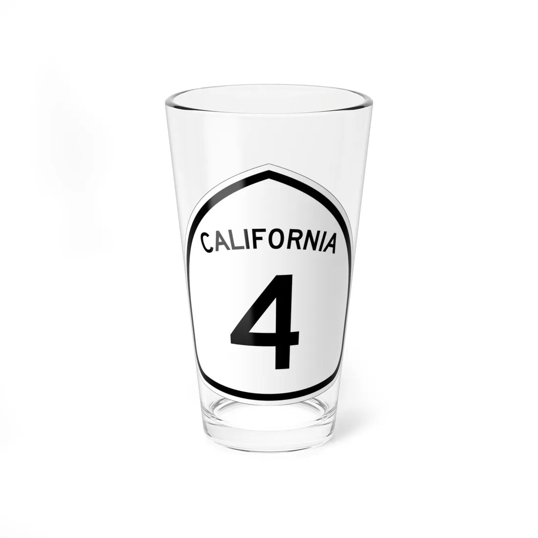 California 4 1957 (California) (Road Sign) Pint Glass 16oz 16oz - Go Mug Yourself