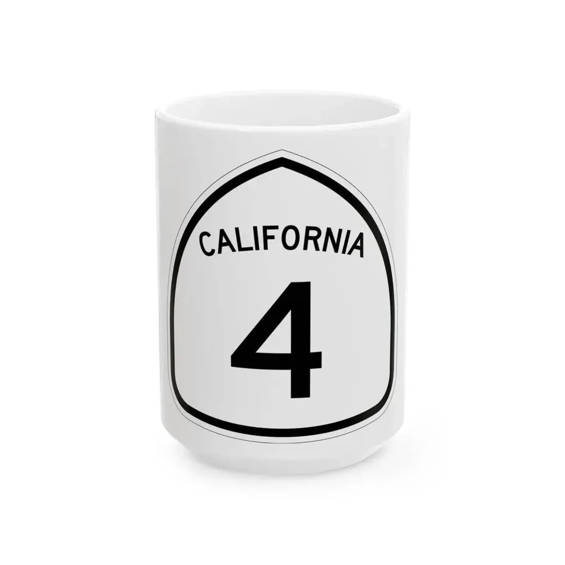 California 4 1957 (California) (Road Sign) White Coffee Mug 15oz - Go Mug Yourself