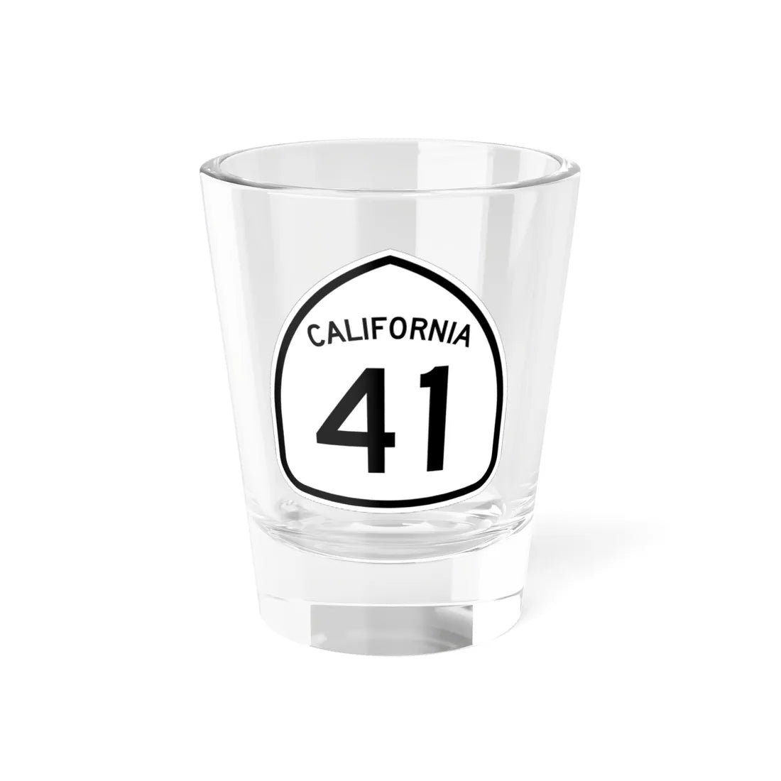 California 41 1957 (California) (Road Sign) Shot Glass 1.5oz 1.5oz - Go Mug Yourself