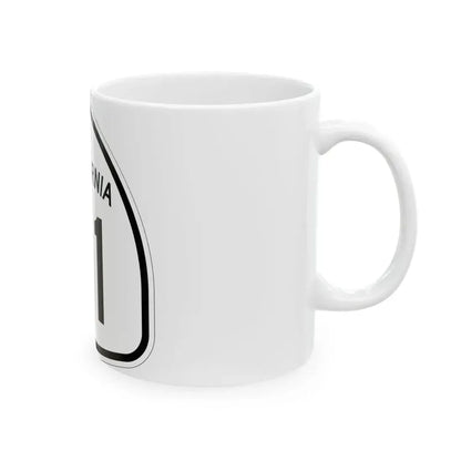 California 41 1957 (California) (Road Sign) White Coffee Mug - Go Mug Yourself
