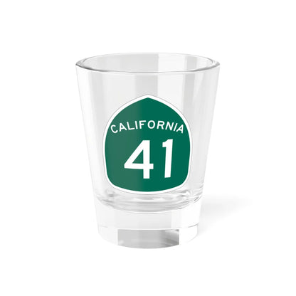 California 41 (California) (Road Sign) Shot Glass 1.5oz 1.5oz - Go Mug Yourself