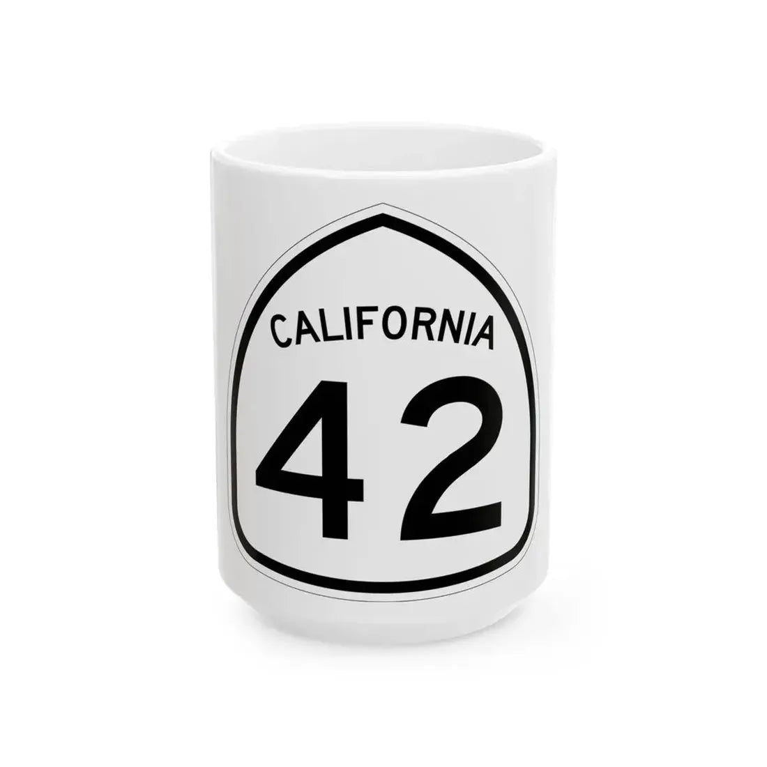 California 42 1957 (California) (Road Sign) White Coffee Mug - Go Mug Yourself