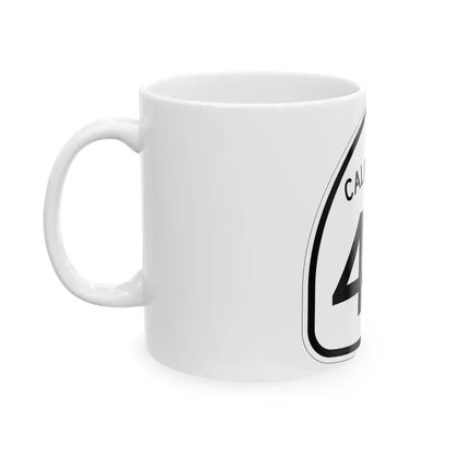 California 42 1957 (California) (Road Sign) White Coffee Mug - Go Mug Yourself