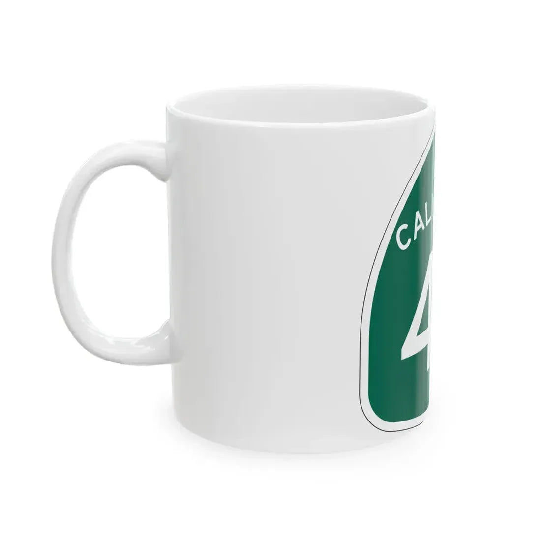 California 42 (California) (Road Sign) White Coffee Mug - Go Mug Yourself