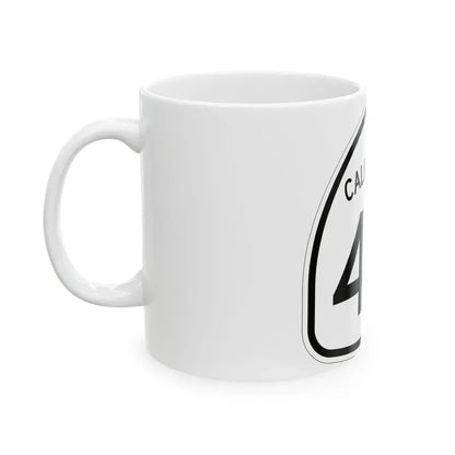California 43 1957 (California) (Road Sign) White Coffee Mug - Go Mug Yourself