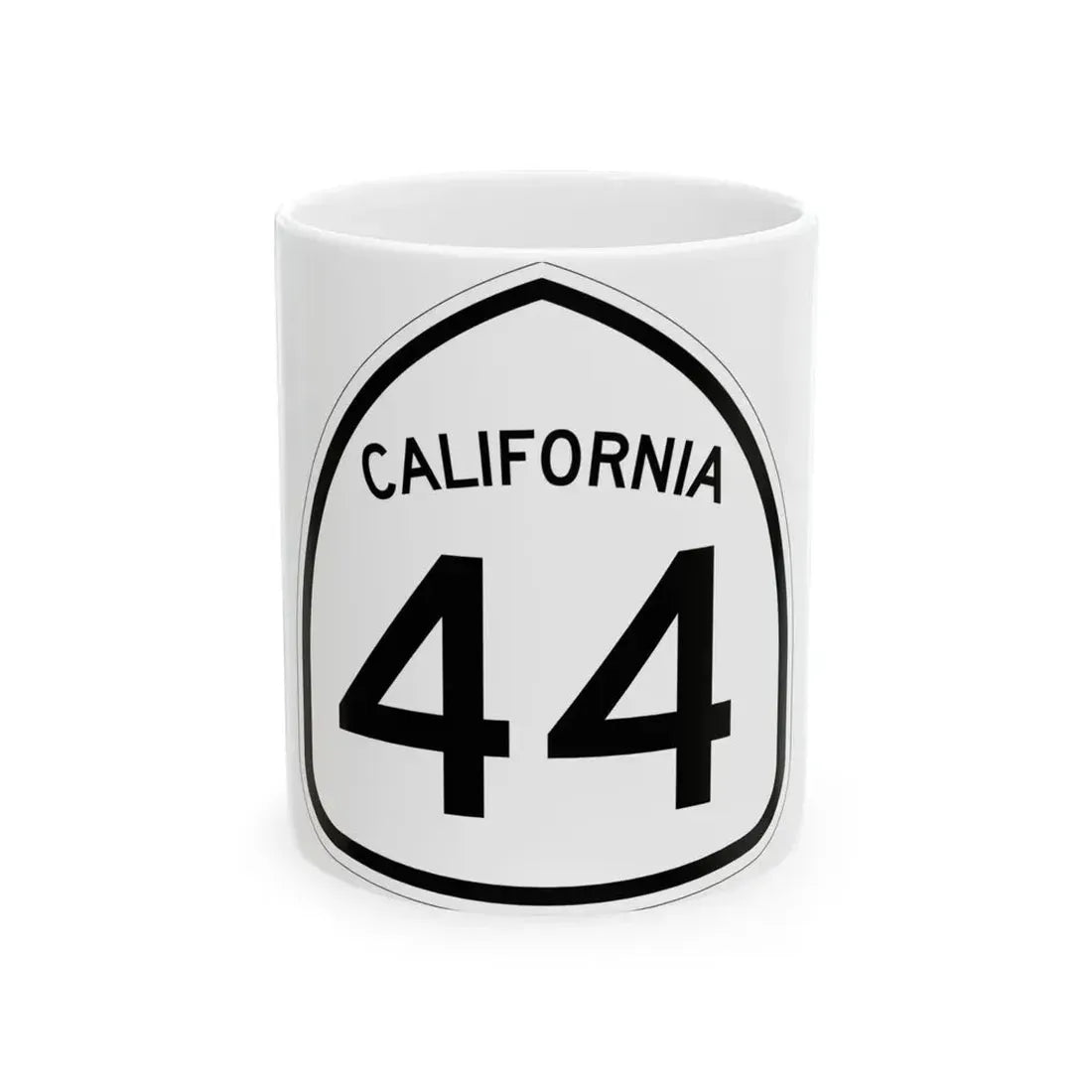 California 44 1957 (California) (Road Sign) White Coffee Mug 11oz - Go Mug Yourself