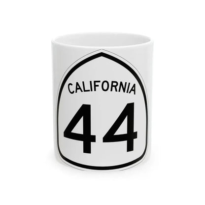 California 44 1957 (California) (Road Sign) White Coffee Mug 11oz - Go Mug Yourself
