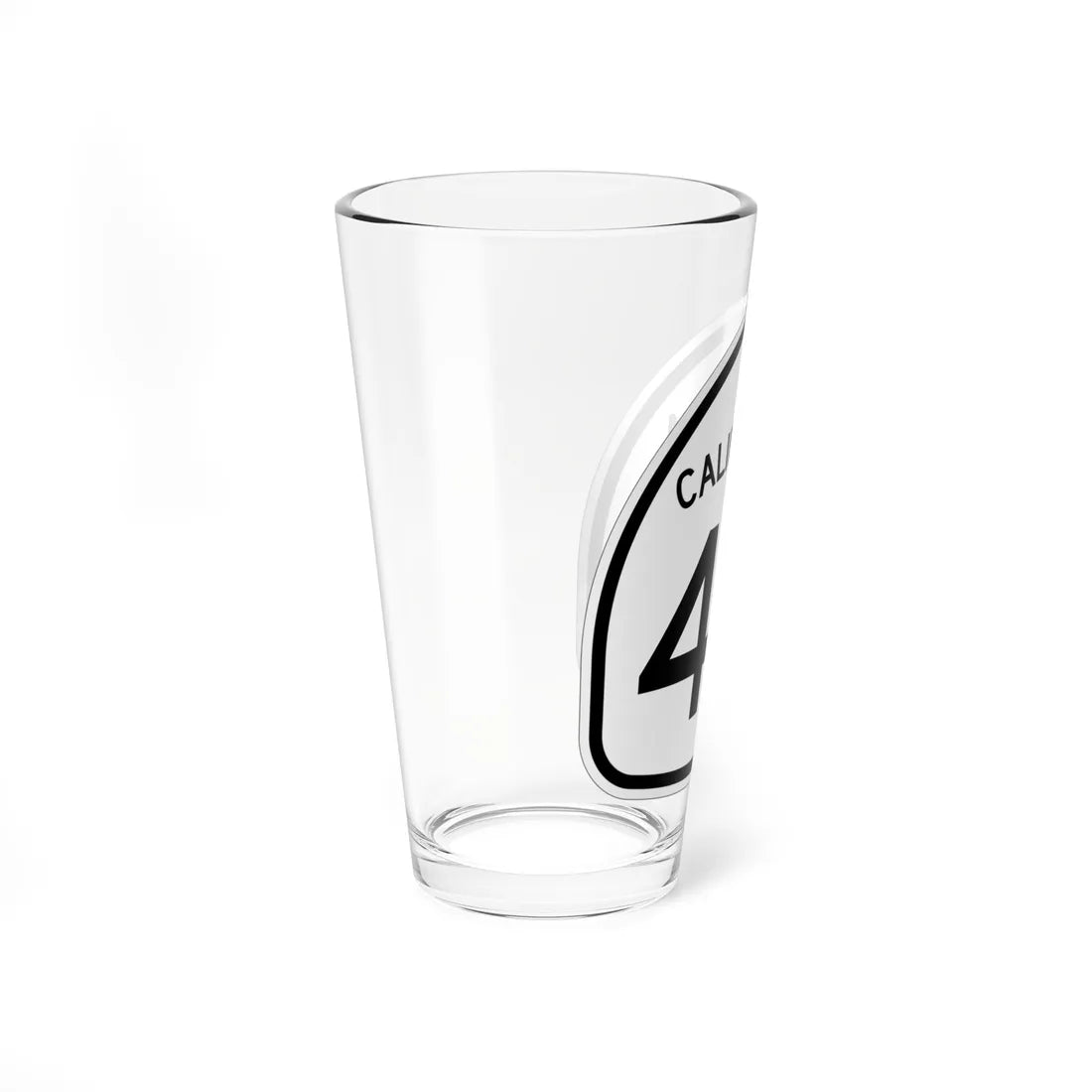 California 45 1957 (California) (Road Sign) Pint Glass 16oz - Go Mug Yourself
