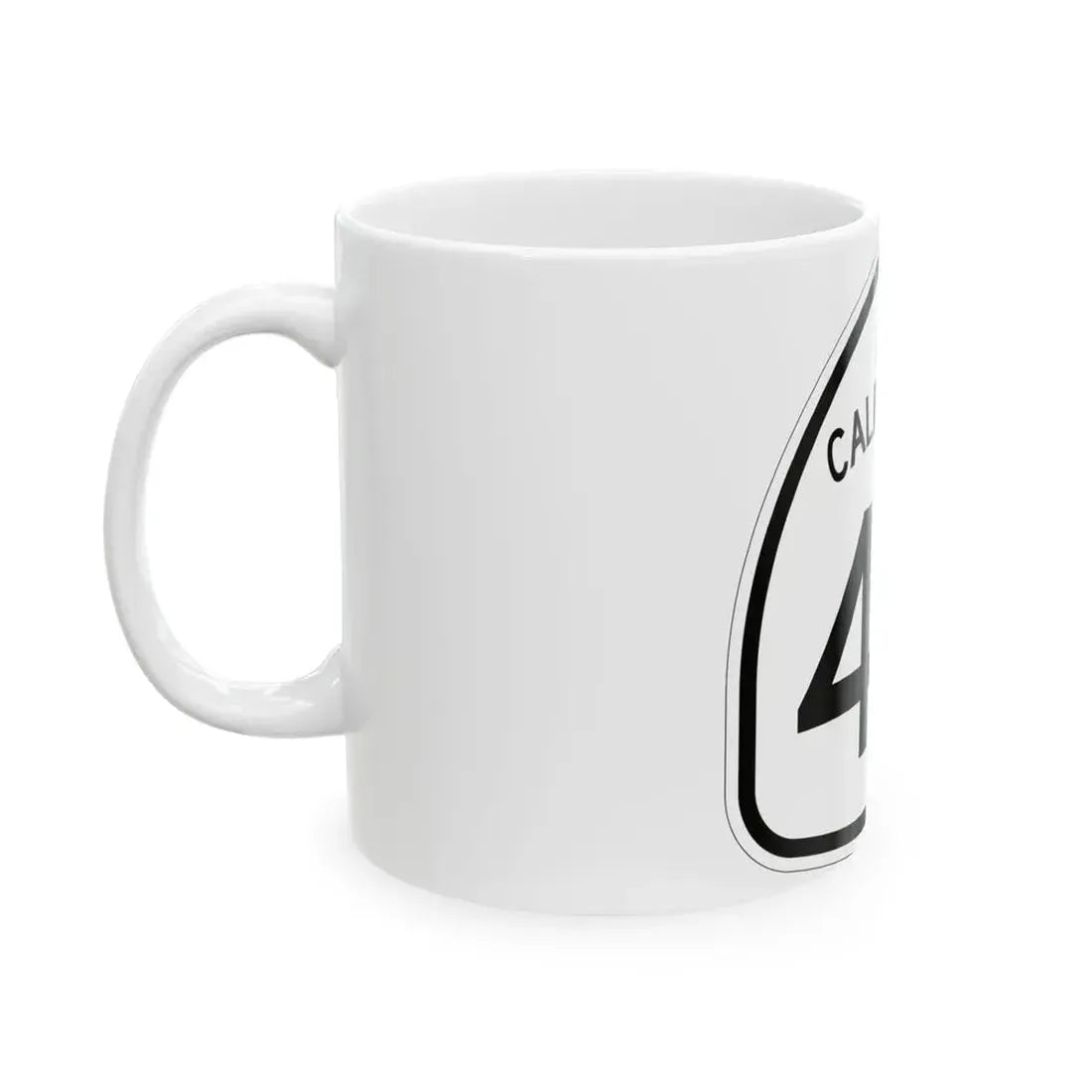 California 45 1957 (California) (Road Sign) White Coffee Mug - Go Mug Yourself