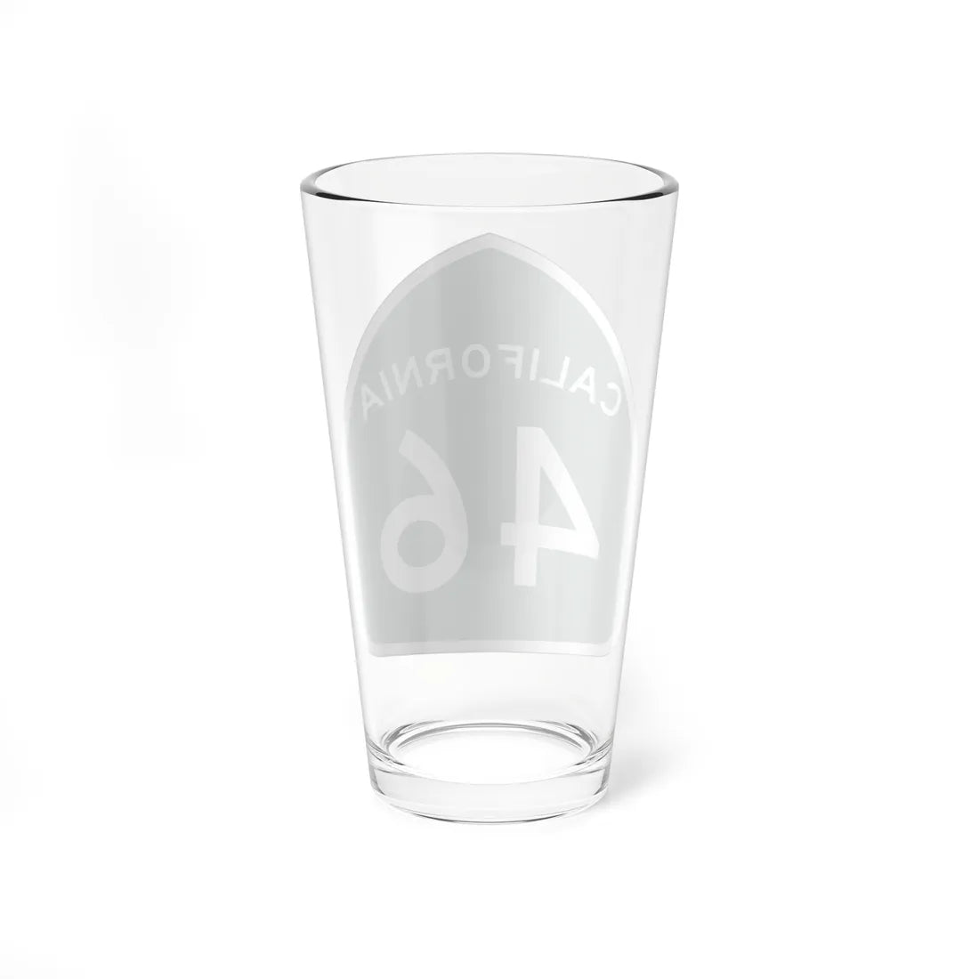 California 46 (California) (Road Sign) Pint Glass 16oz - Go Mug Yourself