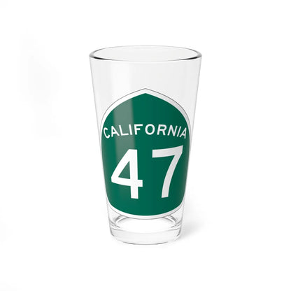 California 47 (California) (Road Sign) Pint Glass 16oz 16oz - Go Mug Yourself