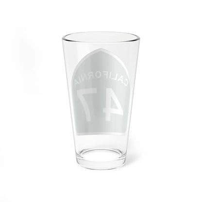 California 47 (California) (Road Sign) Pint Glass 16oz - Go Mug Yourself