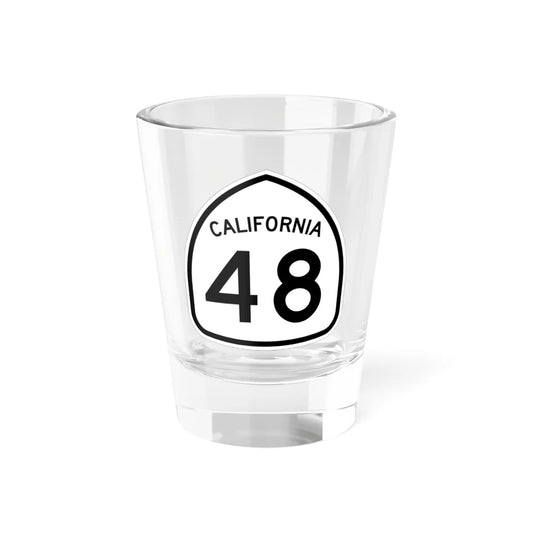 California 48 1957 (California) (Road Sign) Shot Glass 1.5oz 1.5oz - Go Mug Yourself