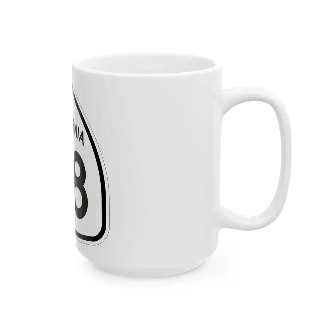 California 48 1957 (California) (Road Sign) White Coffee Mug - Go Mug Yourself