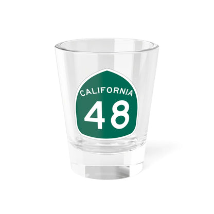 California 48 (California) (Road Sign) Shot Glass 1.5oz 1.5oz - Go Mug Yourself